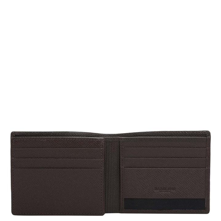 Date Bifold Leather Mens Wallet