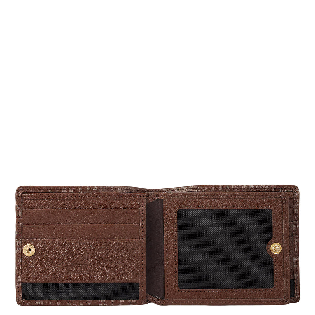 Date Bifold Leather Mens Wallet