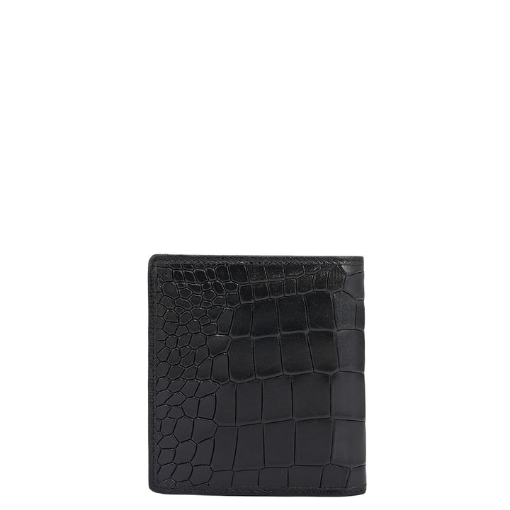 Black Bifold Leather Mens Wallet