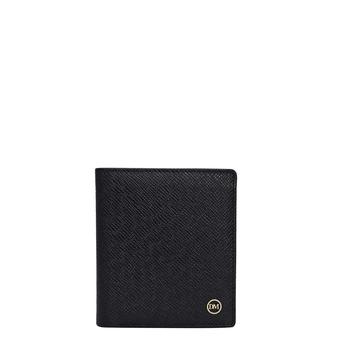 Black Bifold Leather Mens Wallet
