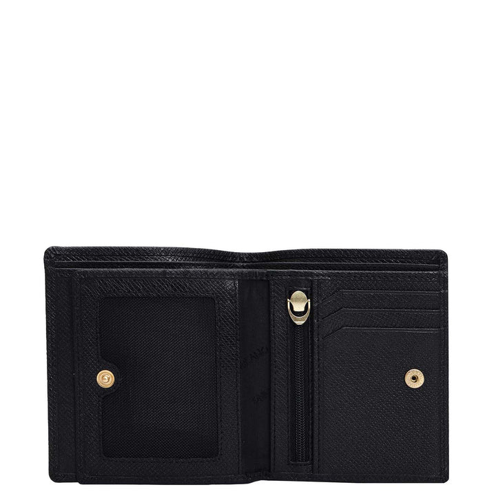 Black Bifold Leather Mens Wallet