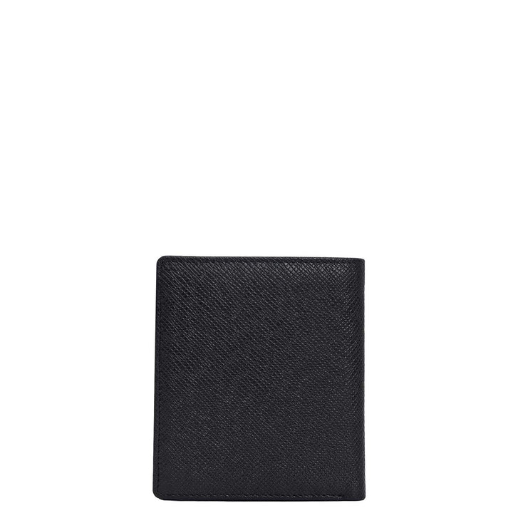 Black Bifold Leather Mens Wallet