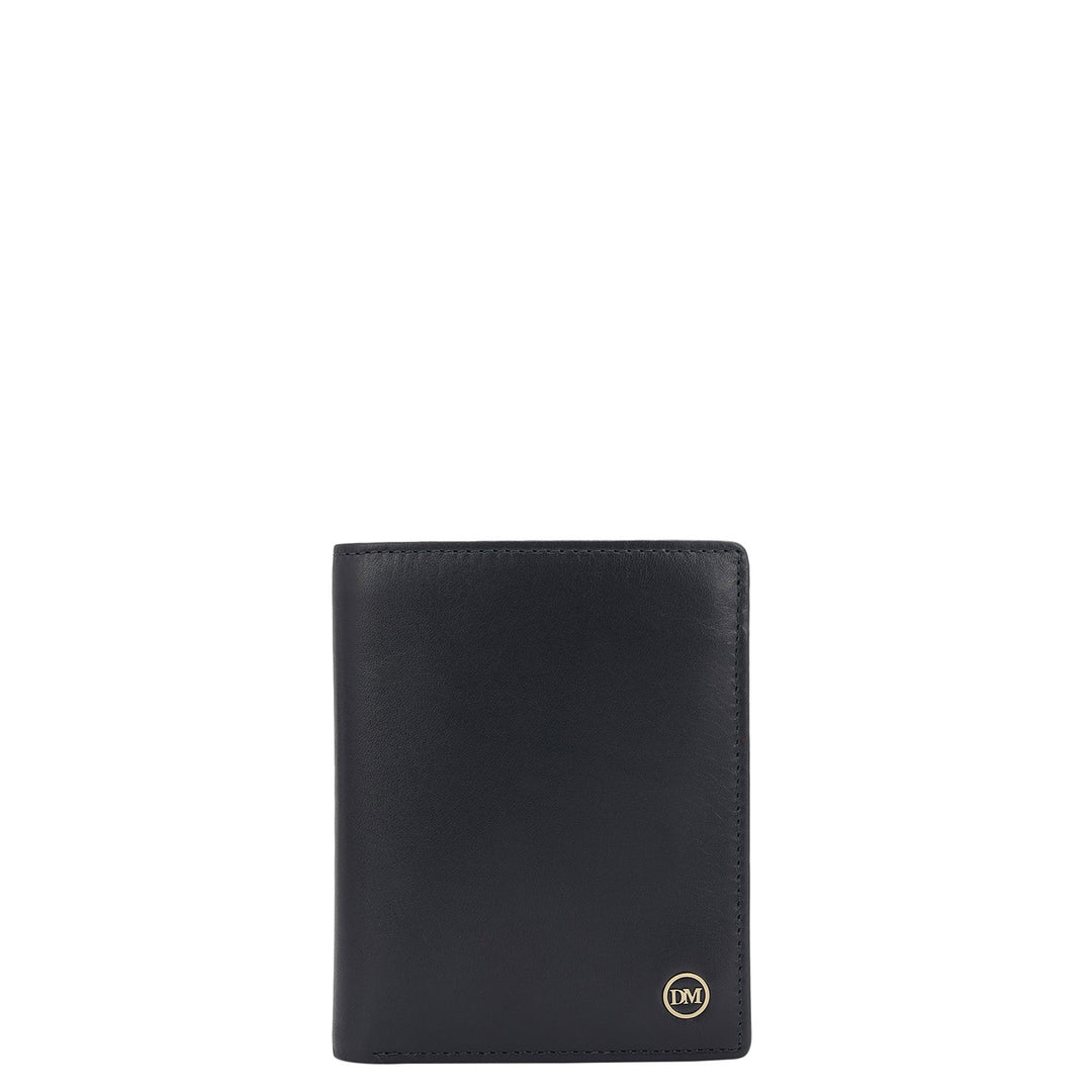 Navy Bifold Leather Mens Wallet