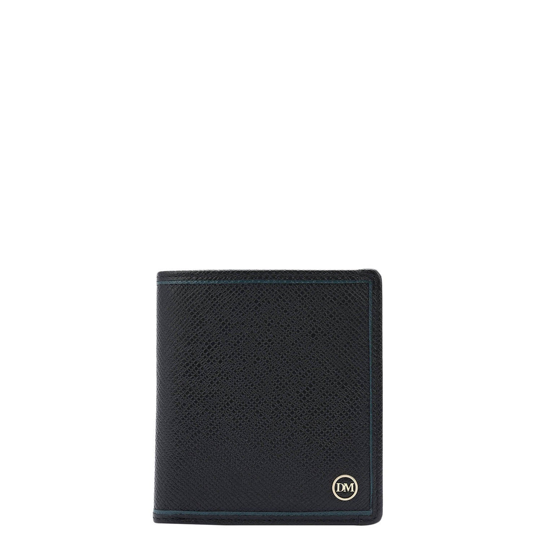 Black Bifold Leather Mens Wallet
