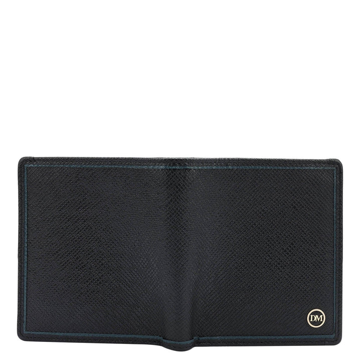Black Bifold Leather Mens Wallet