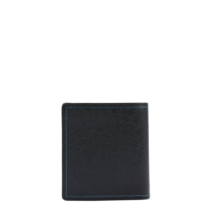 Black Bifold Leather Mens Wallet