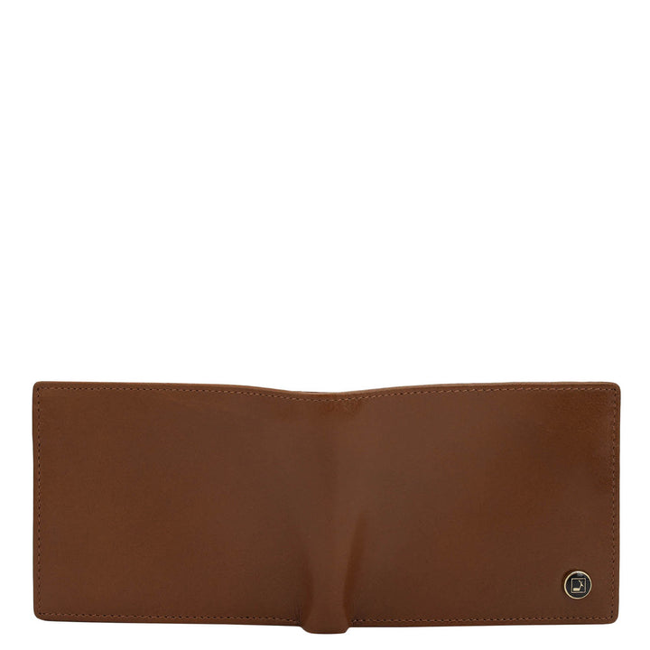 Cognac Bifold Leather Mens Wallet