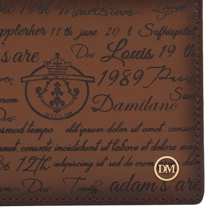 Cognac Bifold Leather Mens Wallet