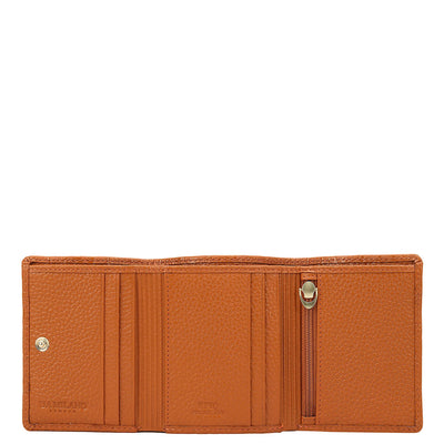 Monogram Leather Mens Wallet - Orange