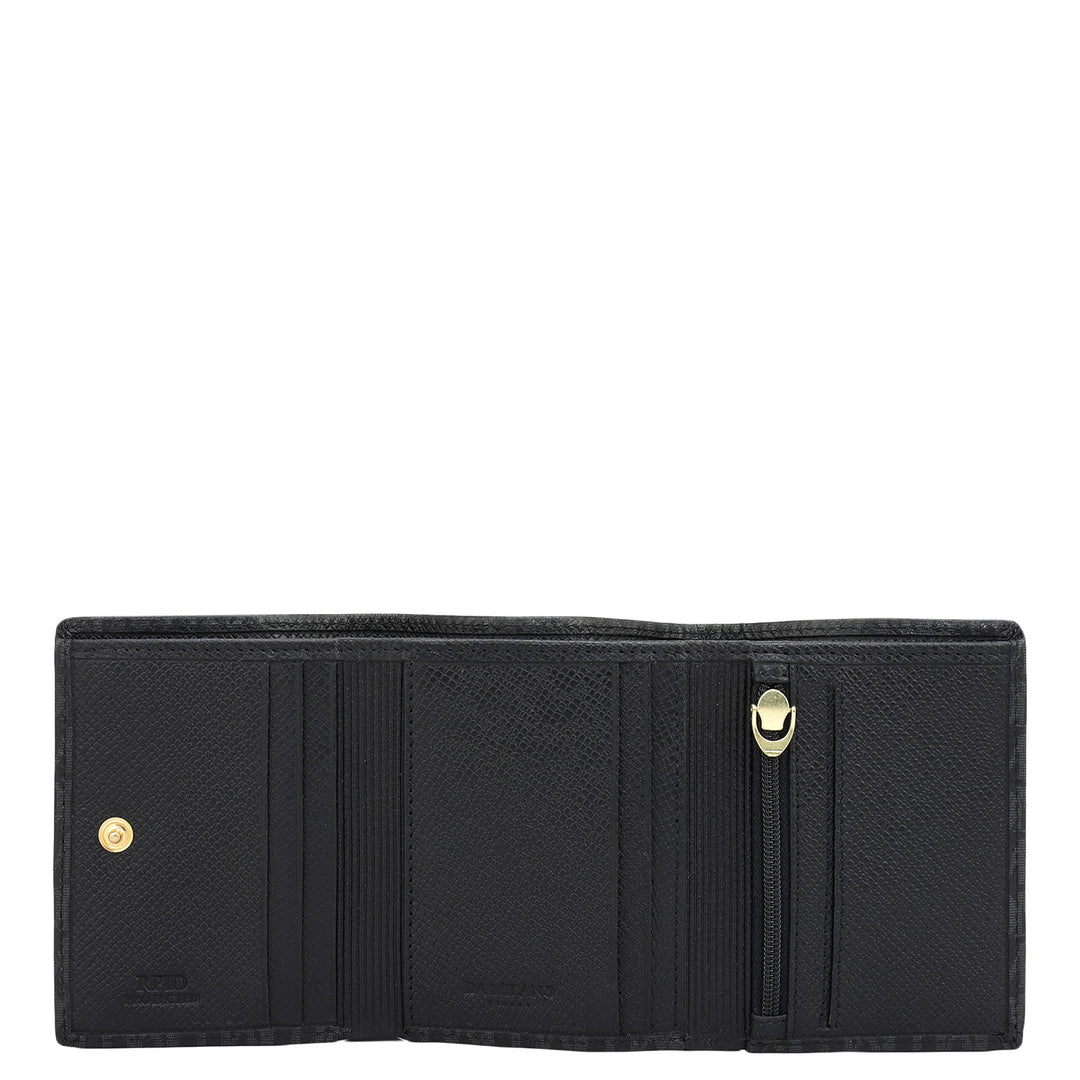 Black Bifold Leather Mens Wallet