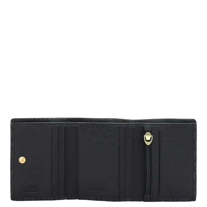 Black Bifold Leather Mens Wallet