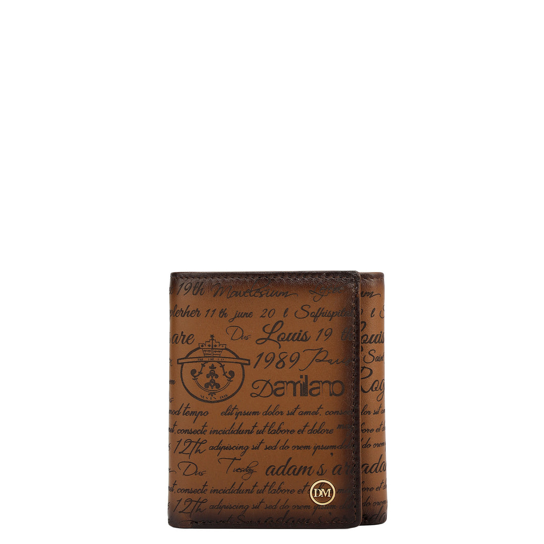 Cognac Bifold Leather Mens Wallet