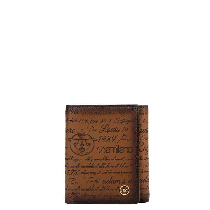 Cognac Bifold Leather Mens Wallet