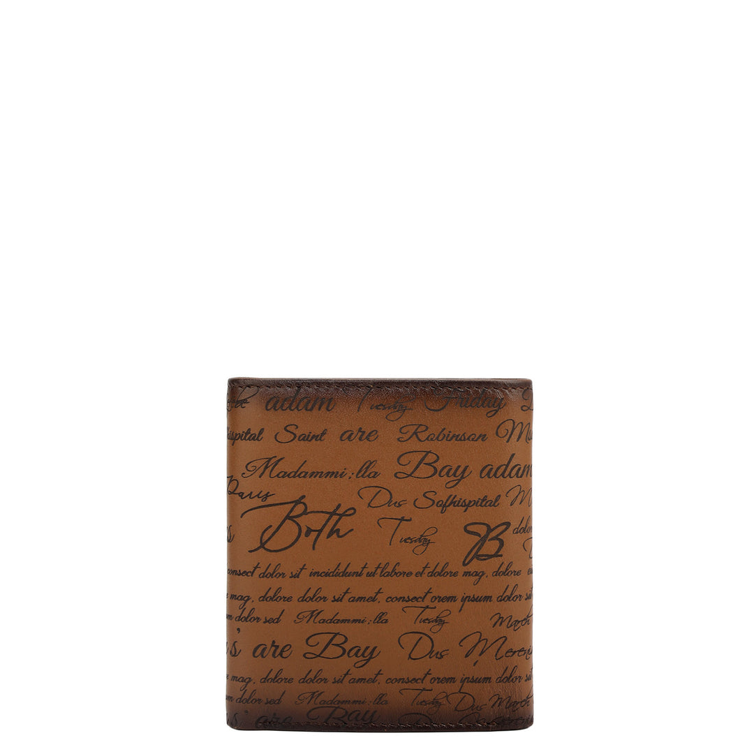 Cognac Bifold Leather Mens Wallet