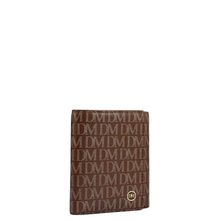 Date Trifold Leather Mens Wallet