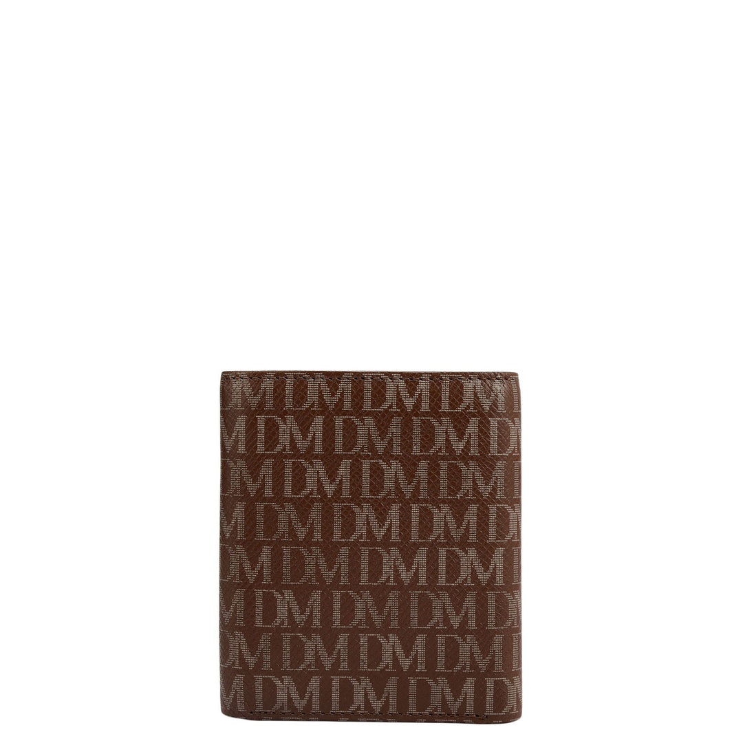 Date Trifold Leather Mens Wallet