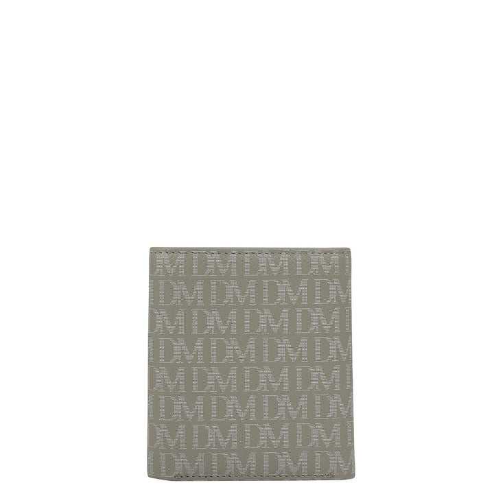 Stone Grey Bifold Leather Mens Wallet