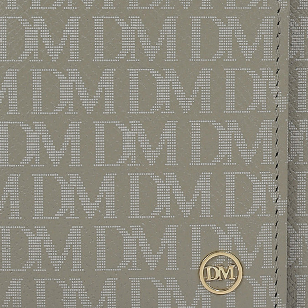 Stone Grey Bifold Leather Mens Wallet