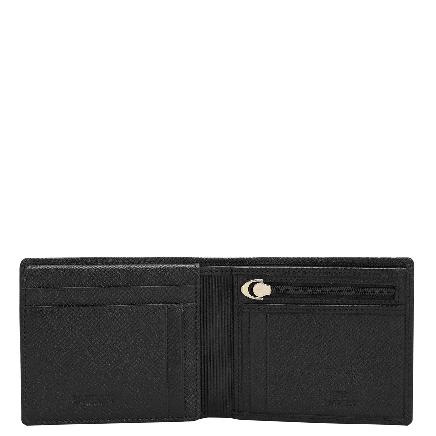 Croco Franzy Leather Mens Wallet - Black