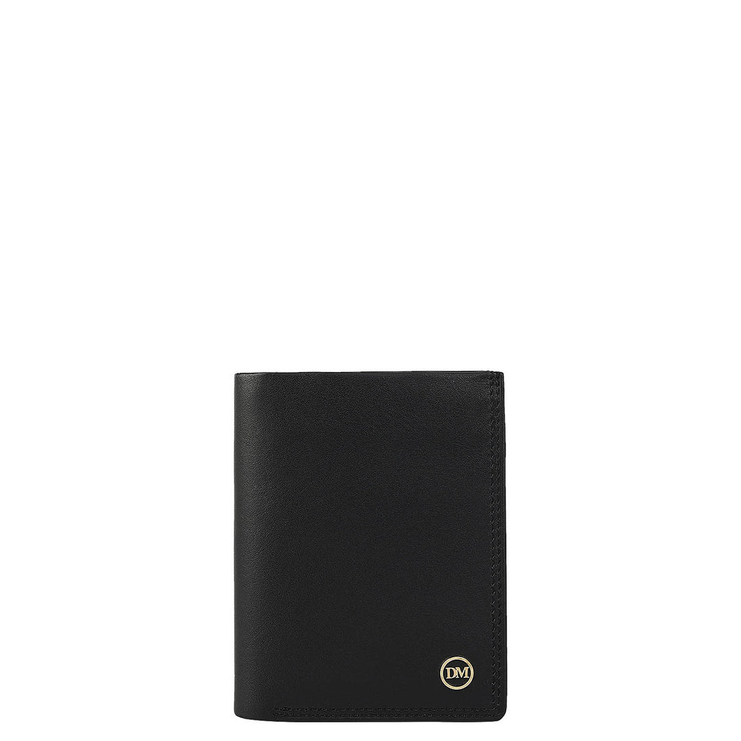 Black Bifold Leather Mens Wallet