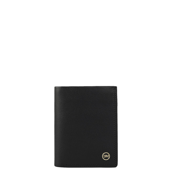 Black Bifold Leather Mens Wallet