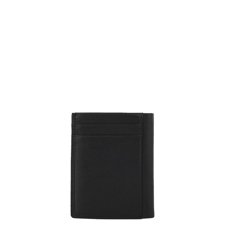 Black Bifold Leather Mens Wallet