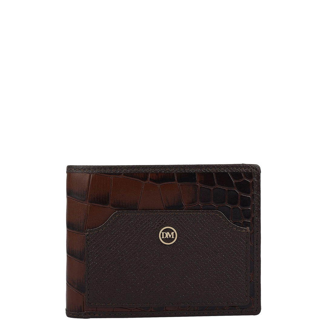 Date Bifold Leather Mens Wallet