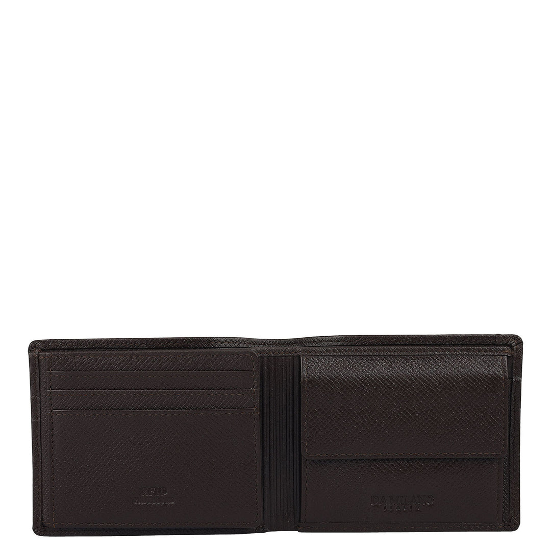 Date Bifold Leather Mens Wallet