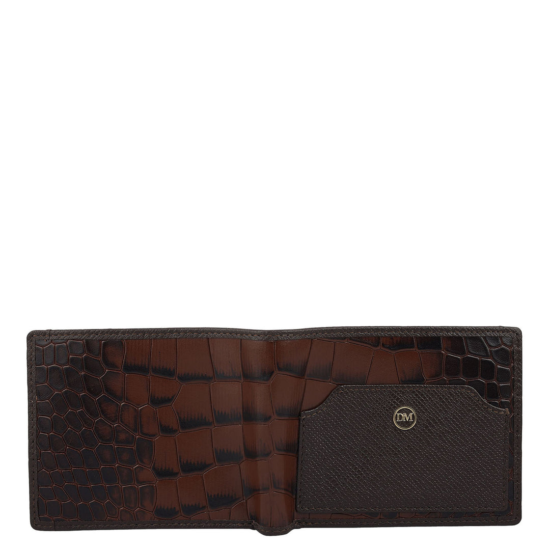 Date Bifold Leather Mens Wallet