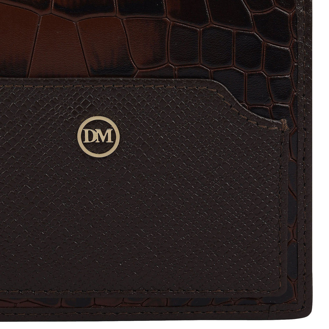 Date Bifold Leather Mens Wallet