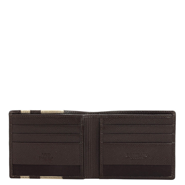 Chocolate Chalk Bifold Leather Mens Wallet
