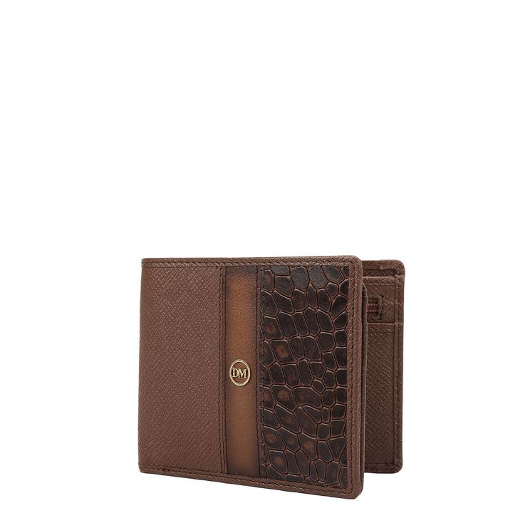 Date Bifold Leather Mens Wallet