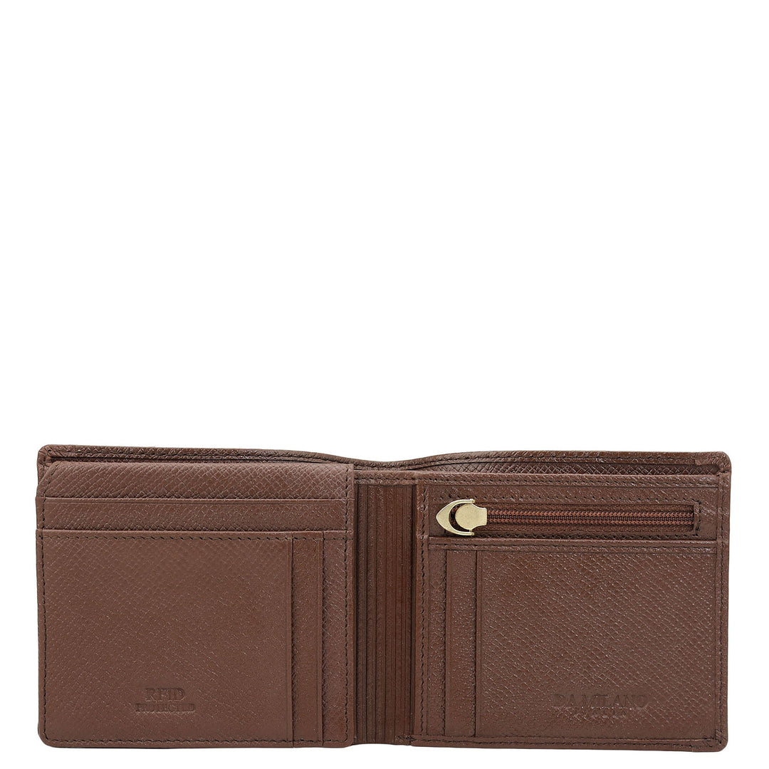Date Bifold Leather Mens Wallet