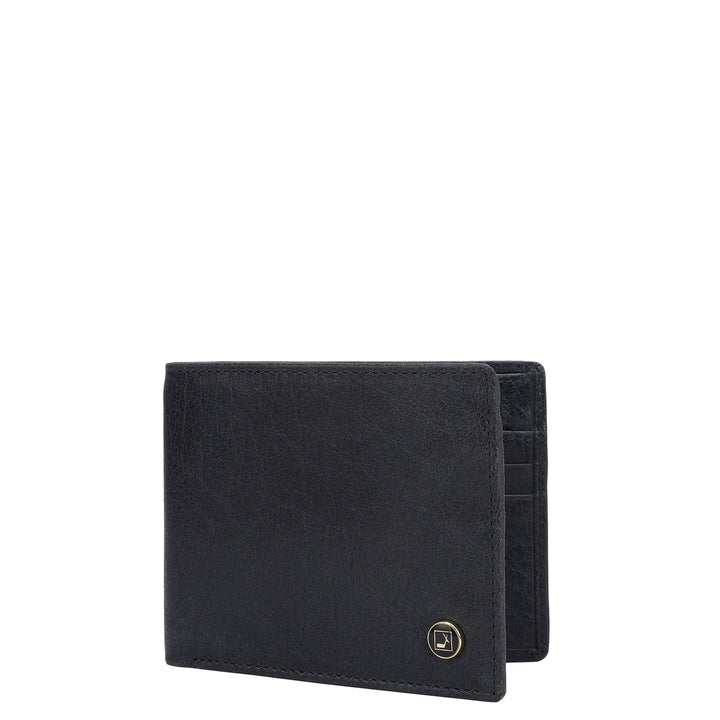 Dark Blue Bifold Leather Mens Wallet