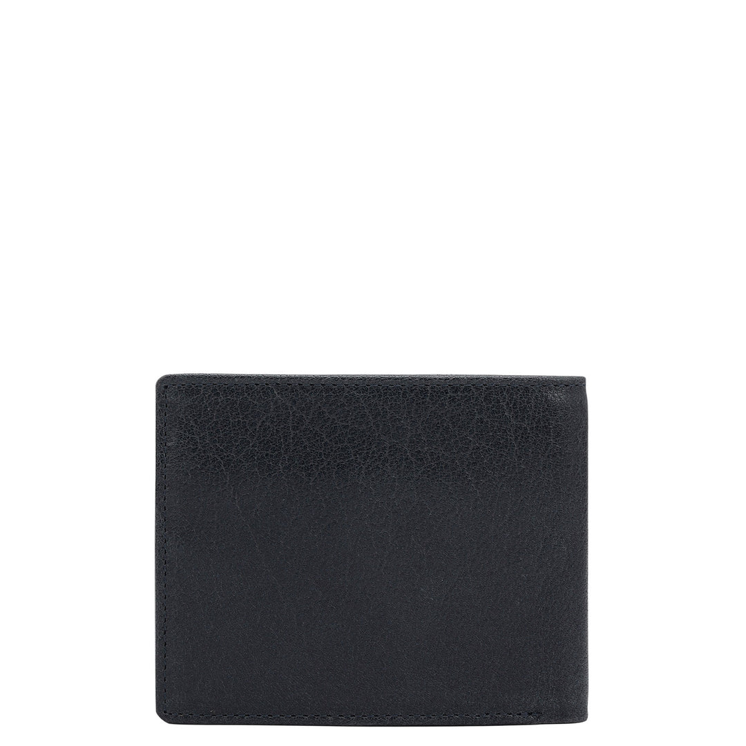 Dark Blue Bifold Leather Mens Wallet