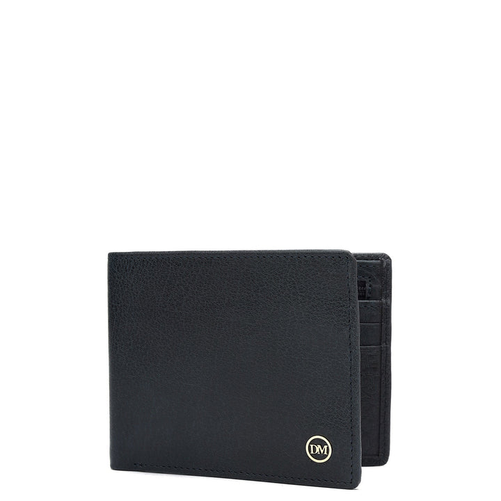 Navy Blue Bifold Leather Mens Wallet