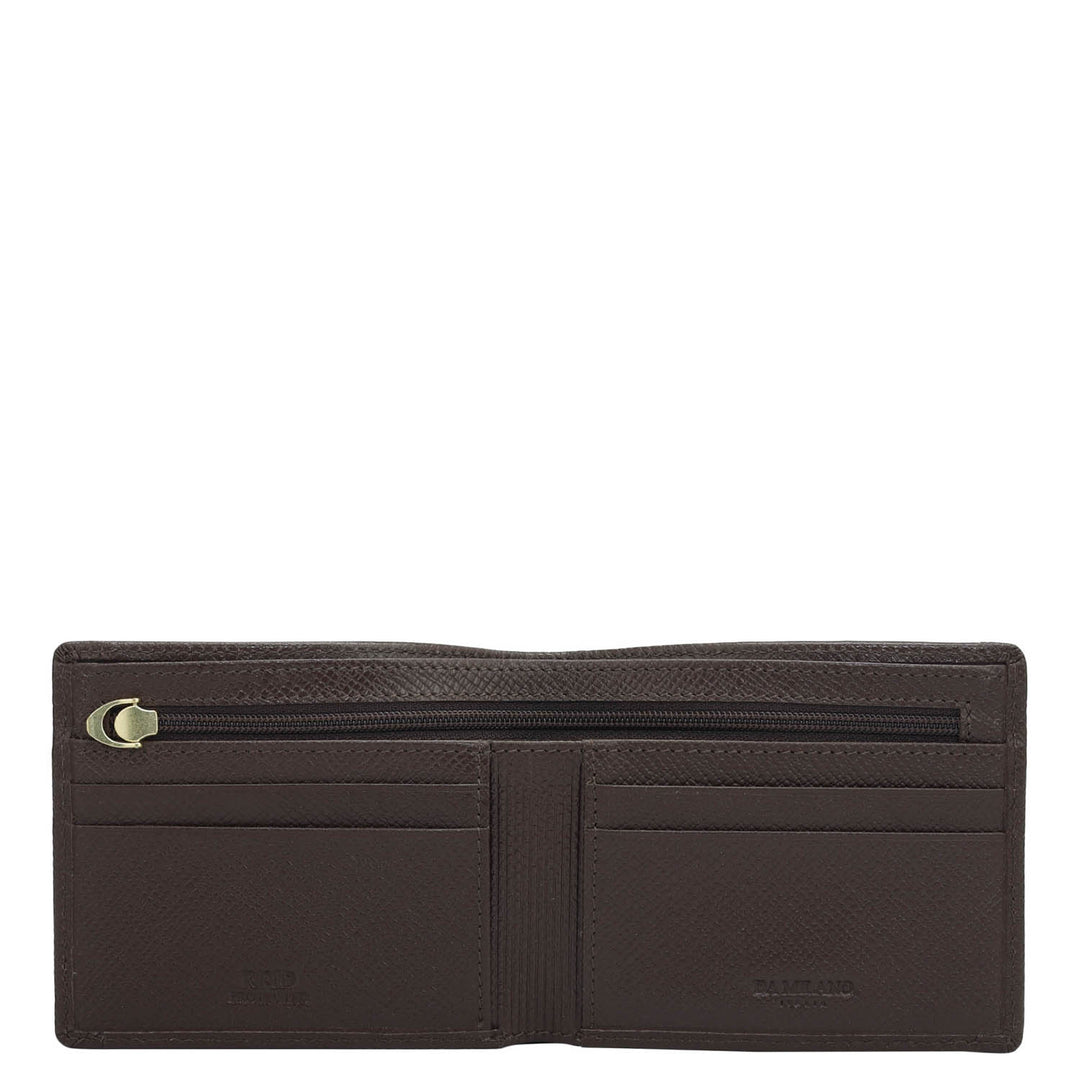 Date Bifold Leather Mens Wallet