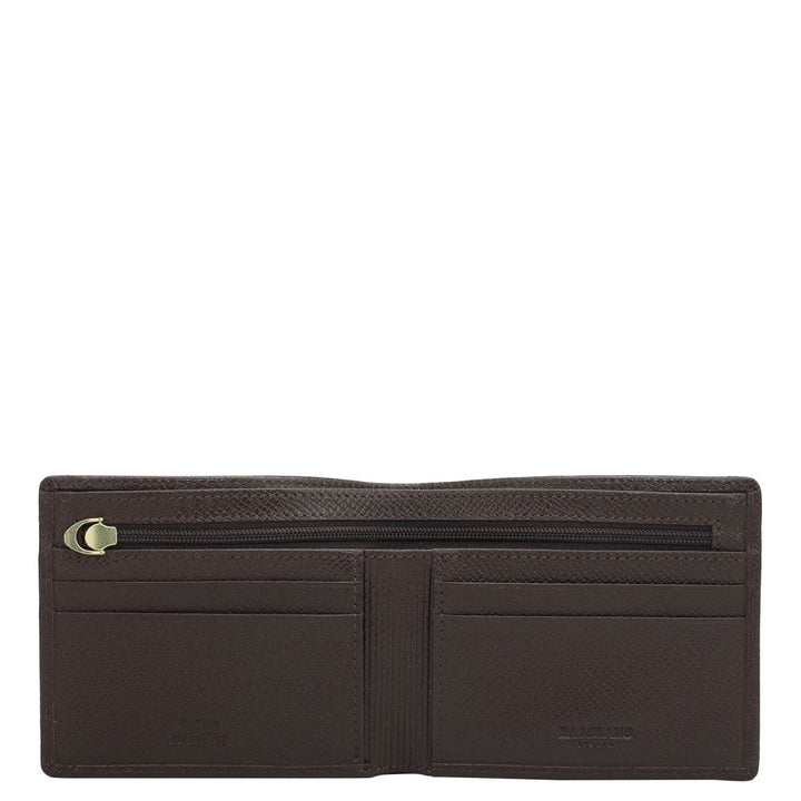 Date Bifold Leather Mens Wallet