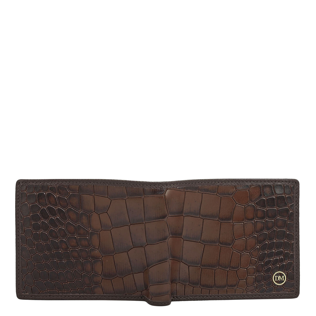 Date Bifold Leather Mens Wallet