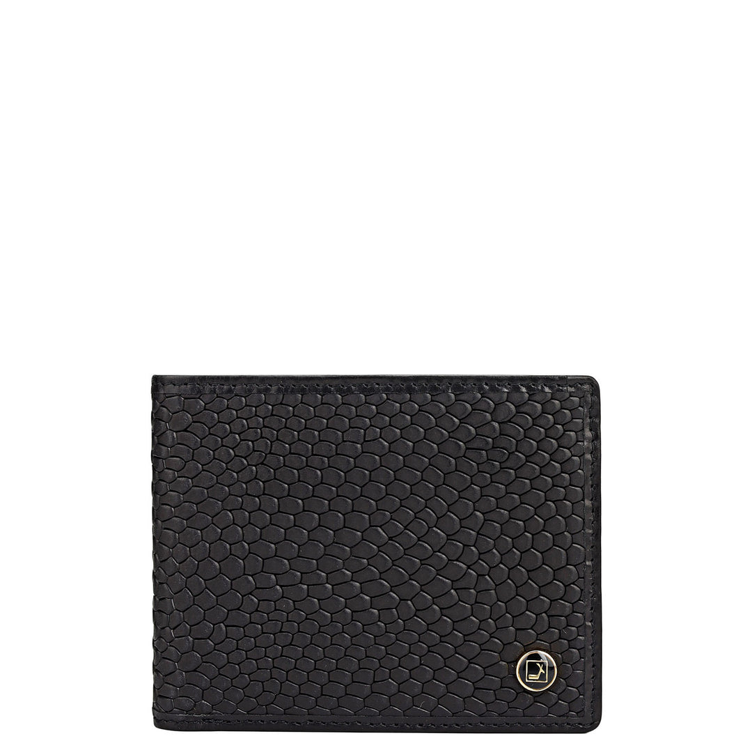 Black Bifold Leather Mens Wallet