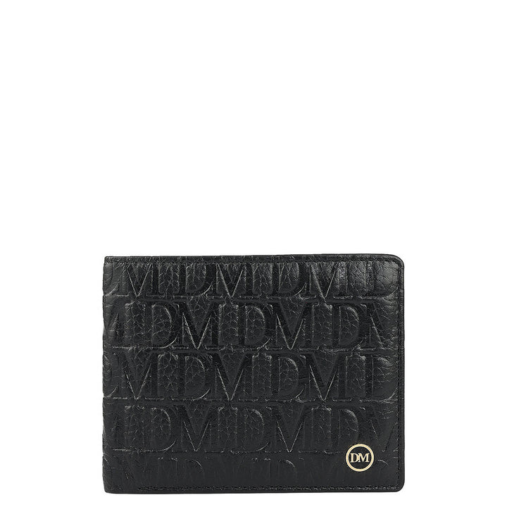 Black Bifold Leather Mens Wallet