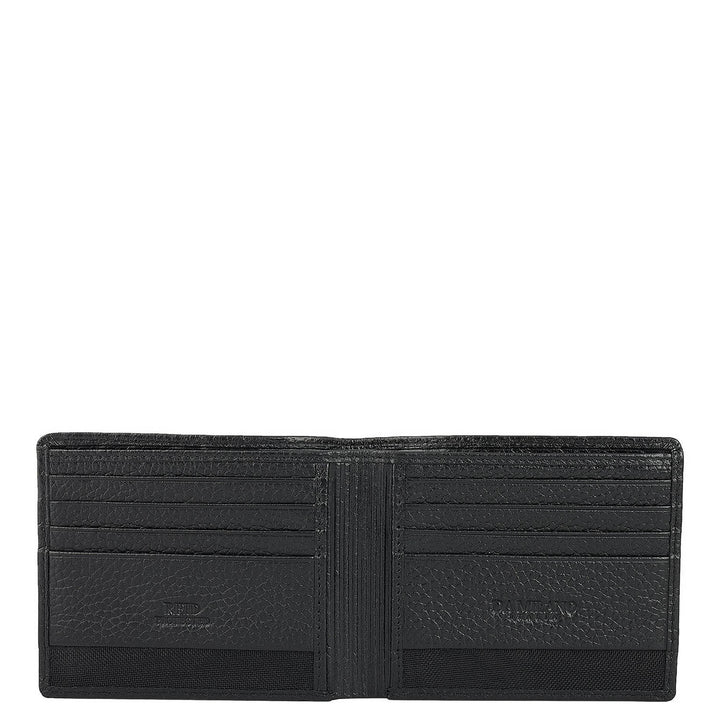 Black Bifold Leather Mens Wallet
