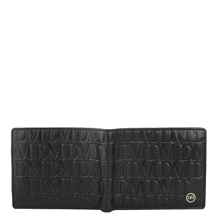 Black Bifold Leather Mens Wallet