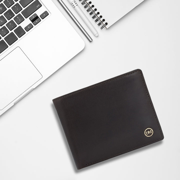 Brown Bifold Leather Mens Wallet