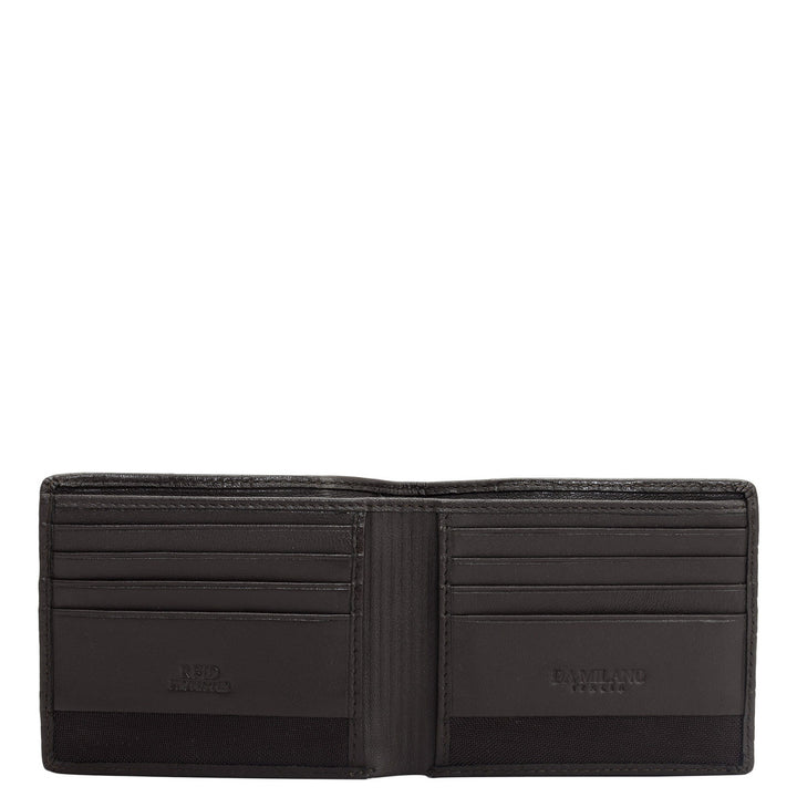 Dark Brown Bifold Leather Mens Wallet