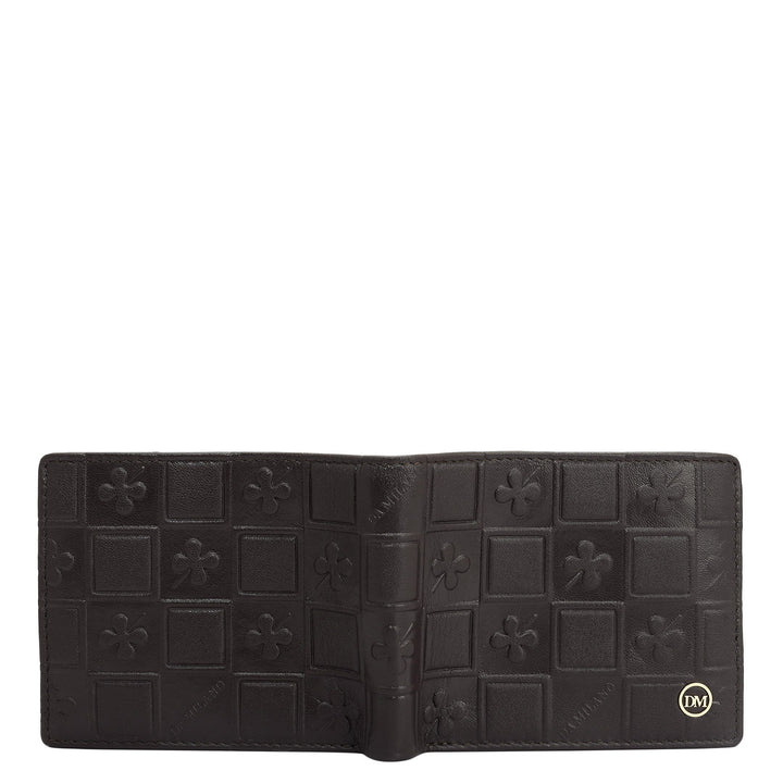 Dark Brown Bifold Leather Mens Wallet