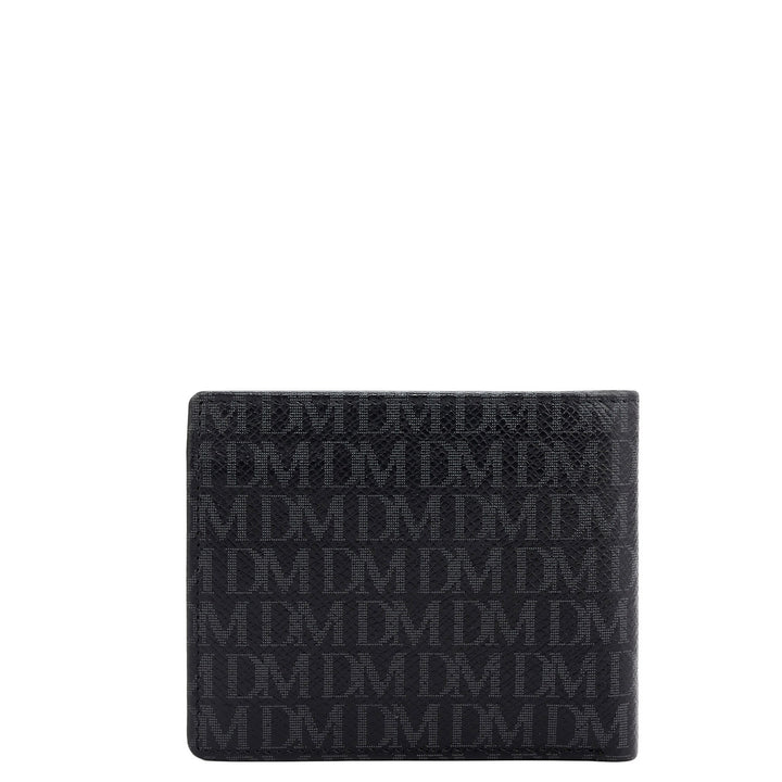 Black Bifold Leather Mens Wallet