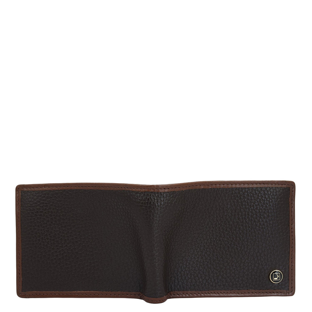 Chocolate Bifold Leather Mens Wallet