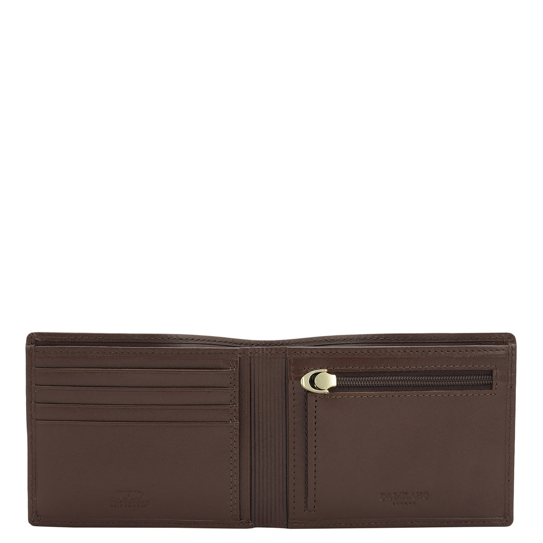 Brown Bifold Leather Mens Wallet