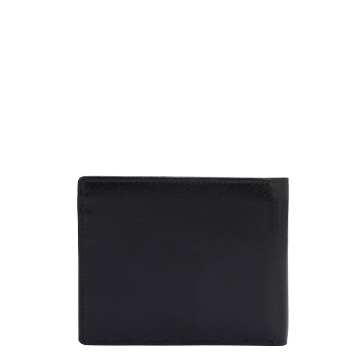 Black Bifold Leather Mens Wallet